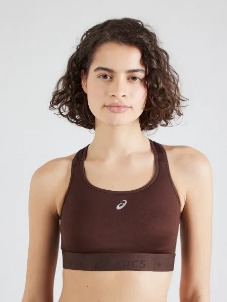 Fitness podprsenka ASICS Road Compression coffee hnedá