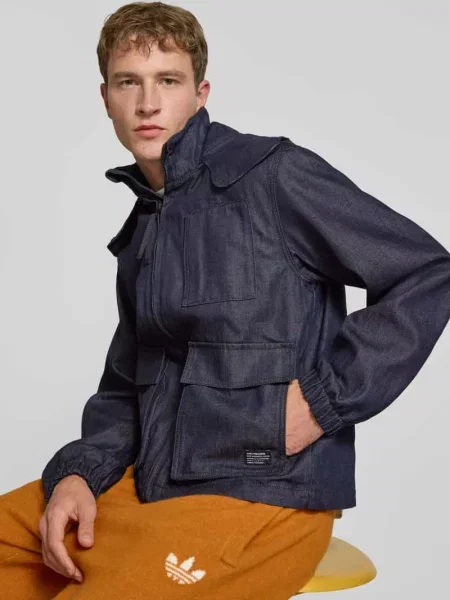 Kurtka jeansowa o kroju regular fit z mieszanki bawełny i lyocellu Marc O'polo Denim niebieska