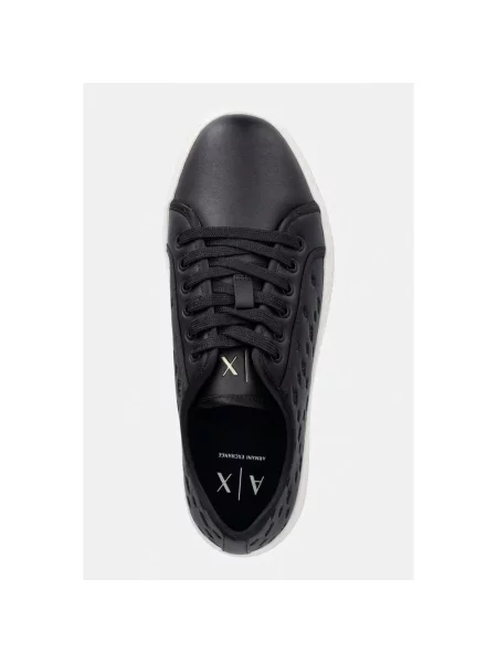 Sneakersy Armani Exchange z logo czarne