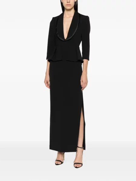 Rochie Elisabetta Franchi cu rever negru