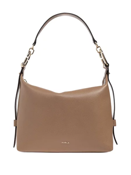 Kožená kožená taška Furla