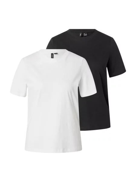 VERO MODA Tričko VMPAULINA černá bílá