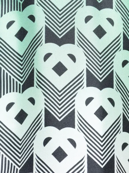 Cămașă Casablanca de mătase cu gradient verde