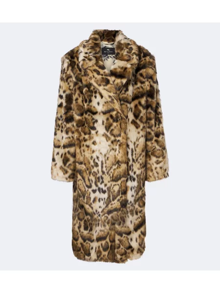Palton Etro cu imagine cu model leopard