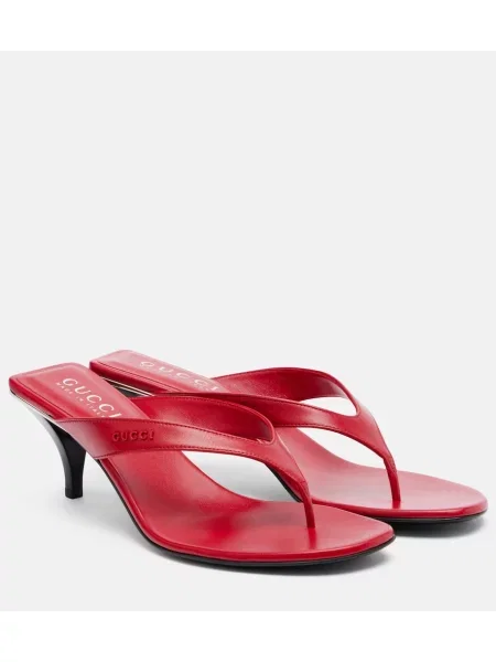 Usnjene tangice Gucci rdeča