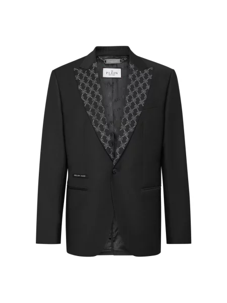 Marynarka Philipp Plein wełniana czarna