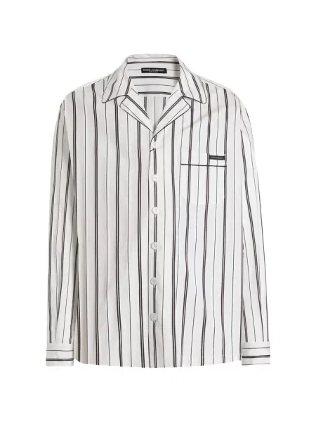 Pruhovaná košile Dolce & Gabbana bílá