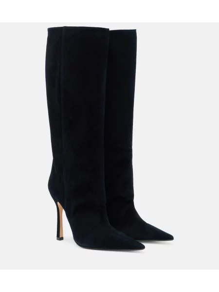 Cizme Gucci din piele de căprioară negru