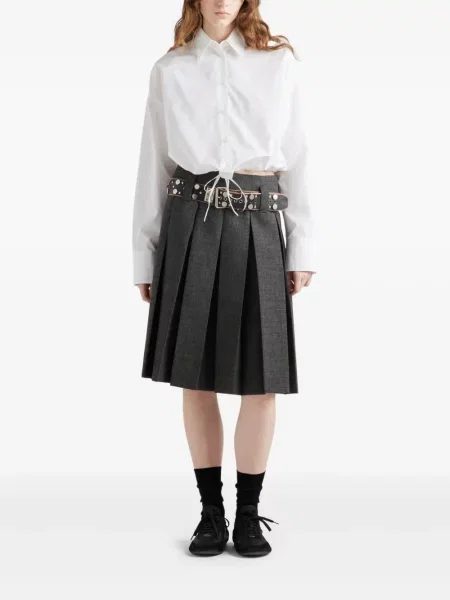 Cămașă Prada din poplin alb