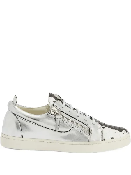 Sneakerși Giuseppe Zanotti din piele gri