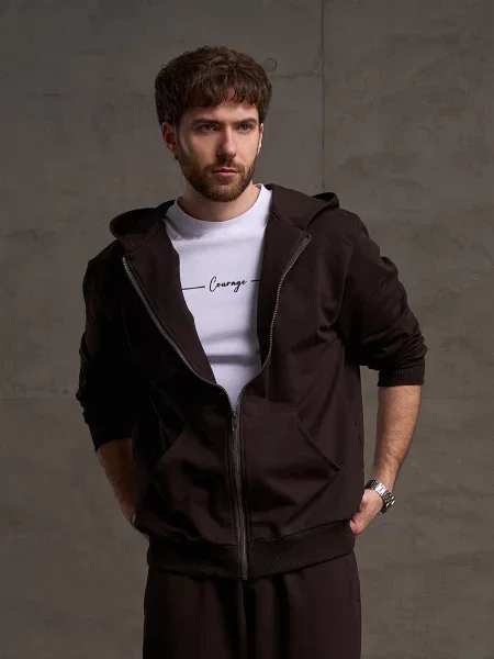 Худі ISSA Plus темно-коричневий коричневе