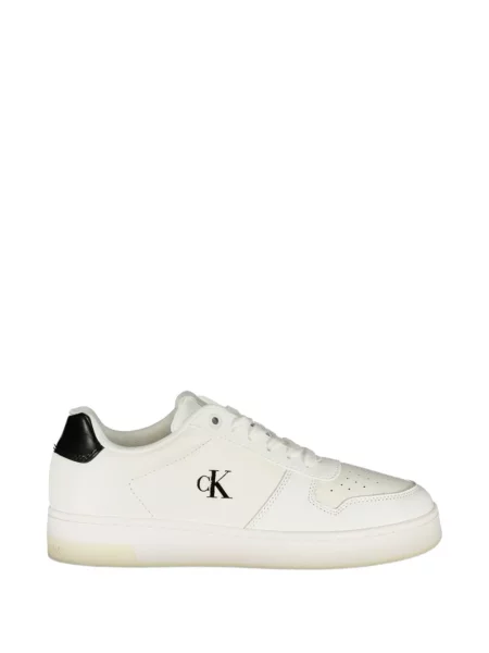 Sneakerși Calvin Klein cu autograf alb