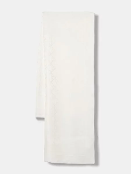 Calvin Klein Șal EMBLEM alb