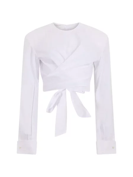 Decupat top Philosophy Di Lorenzo Serafini plic alb