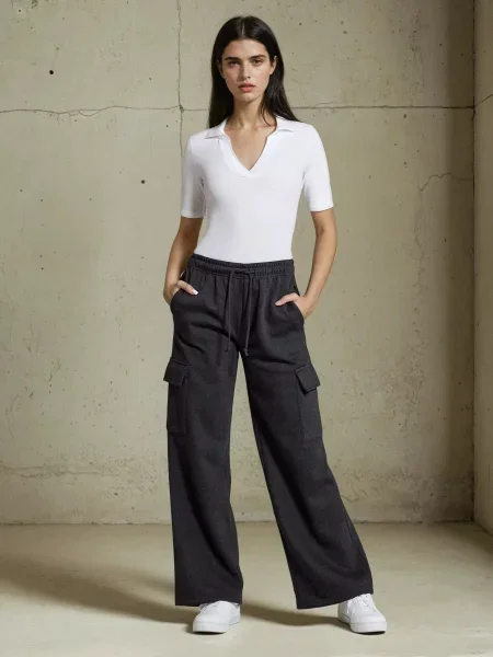 Боді з комірцем білий