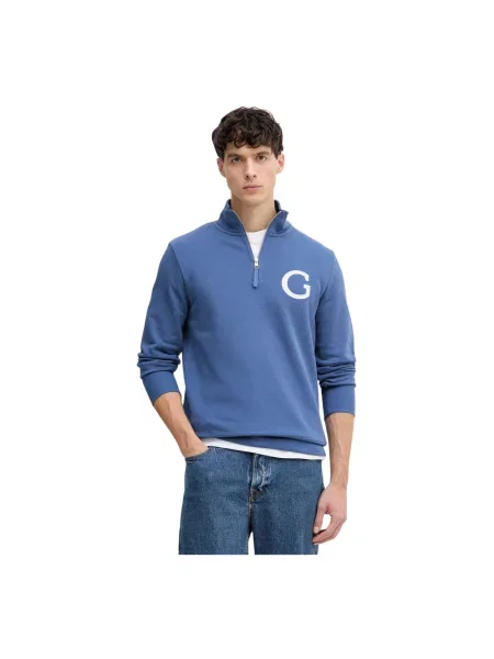 Bluza rozpinana Gant niebieska