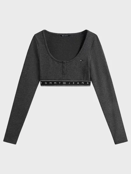 Топ Tommy Jeans сірий