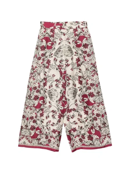 Pantaloni palazzo Antonio Marras cu model floral cu imagine