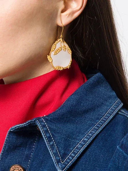 Auskarai Aurelie Bidermann auksinė