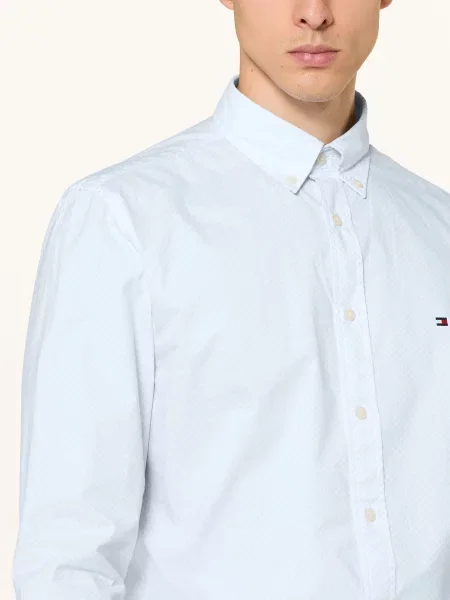 Tommy Hilfiger Košile Comfort Fit tmavě modrá bílá