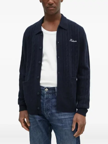 Кашмирена жилетка From Future синьо