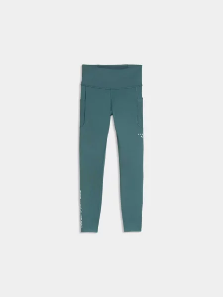 Спортивні леггінси PUMA W Hyrox Pwrmode Tight комбінований верх зелений