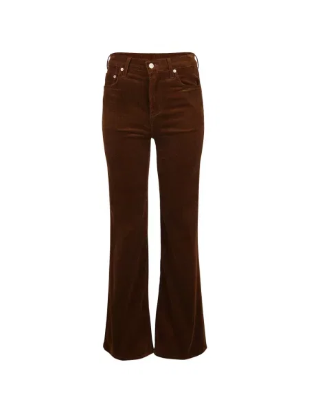 Pantaloni Citizens Of Humanity de catifea cord evazate maro