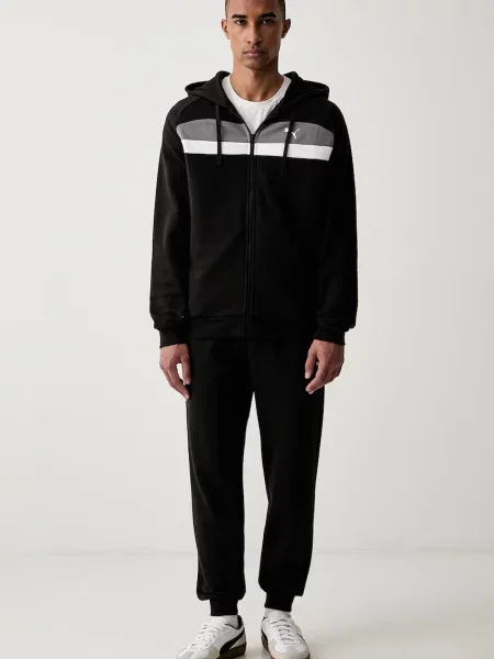 Puma set de trening pentru bărbați cu negru