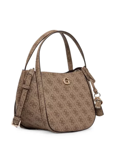 Geantă shopper Guess cu imagine maro