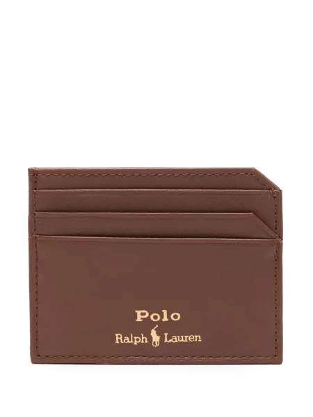 Portofel Polo Ralph Lauren din poplin cu imagine în carouri albastru