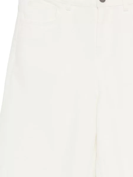 Pantaloni scurți din denim James Perse alb