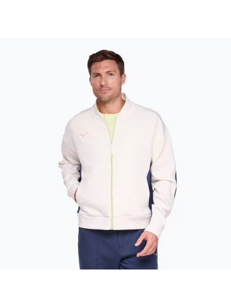 Běžecká bunda HOKA Kaitoro Knit alabaster/versity navy bílá