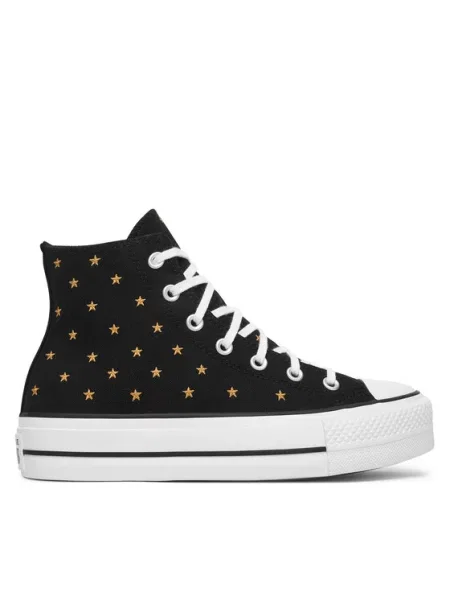 Converse Trampki Chuck Taylor All Star Lift Platform Embroidered Stars czarny