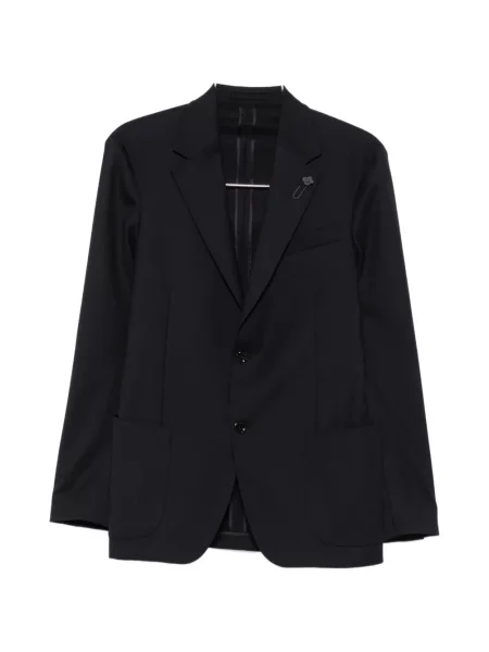 Costum Lardini cu rever albastru