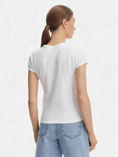 Calvin Klein Jeans Tričko smaragdová biela
