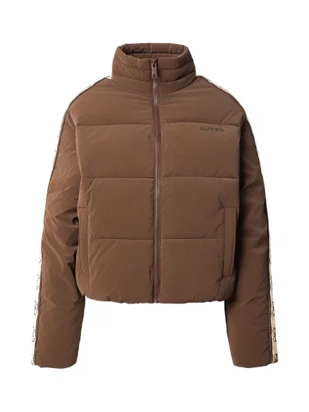 GUESS Geacă sport NEW JEAN / maro închis bej