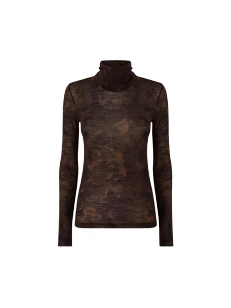 Sweter z golfem Pinko wełniany