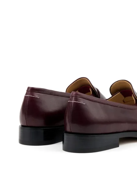 Pantofi loafer Mm6 Maison Margiela din piele roșu