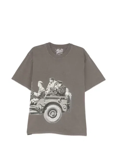 Tricou Melt cu imagine gri
