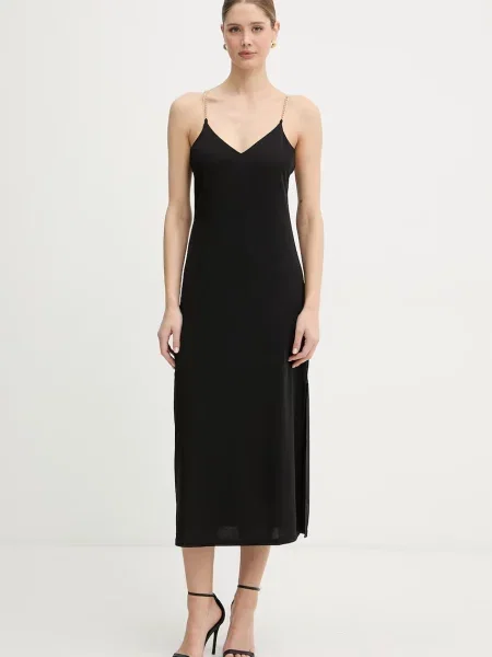 Midi haljina Morgan De Toi crna