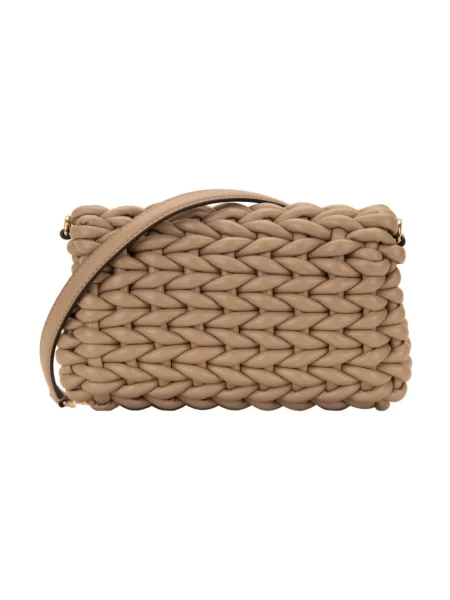 Torebka crossbody Michael Kors skórzana beżowa