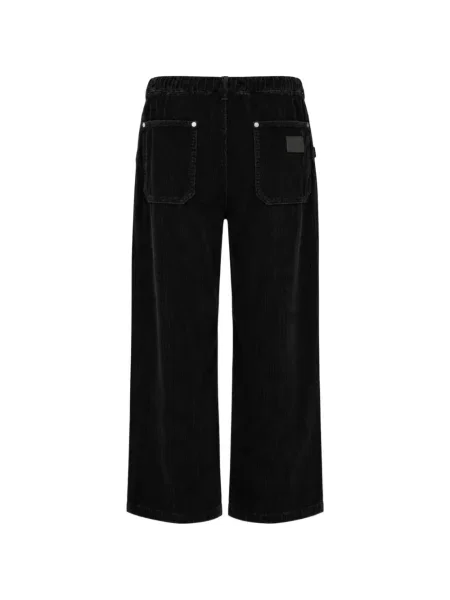 Pantaloni Wooyoungmi de catifea cord negru