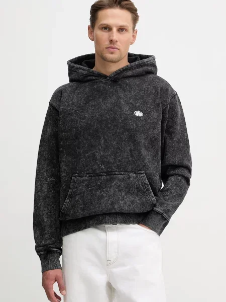 Alpha Industries hanorac de World Embroidery Hoodie negru