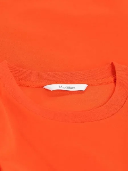 Tricou Max Mara cu broderie portocaliu