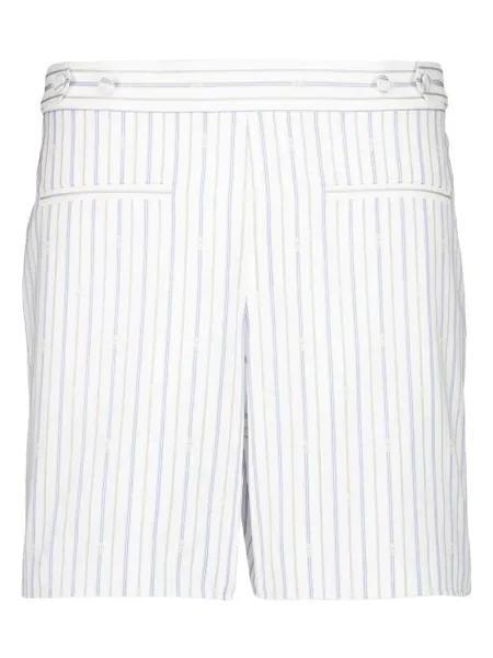 Pantaloni scurți Alexander Mcqueen cu dungi alb