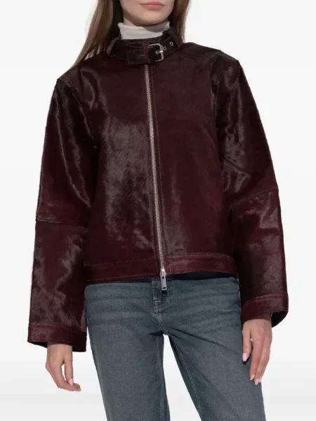 Geacă Samsøe Samsøe cu cataramă roșu