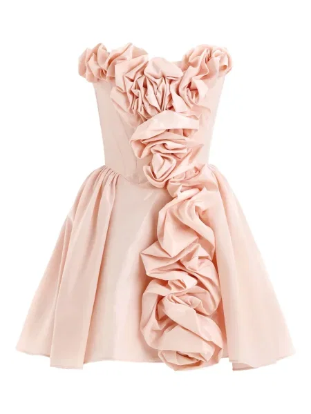Rochie mini Post Meridiem de costum roz