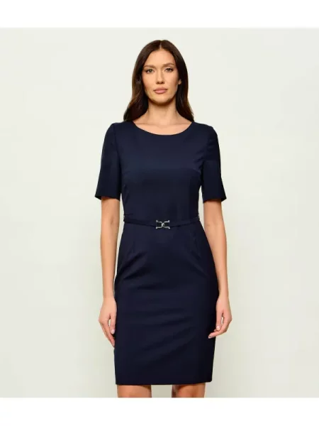 Rochie Boss Black de lână negru