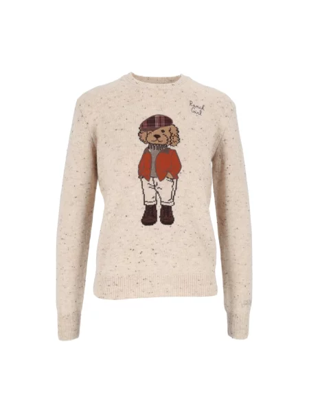 Sweter Mc2 Saint Barth z alpaki biały