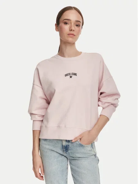 Mikina Guess Jeans růžová